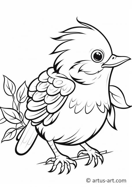 Awesome Oriole Coloring Page